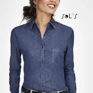 Shirt Womens long sleeve DENIM SHIRT Barry