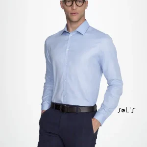 Business shirt BRODY MEN'S - HERRINGBONE SHIRT Long sleeve