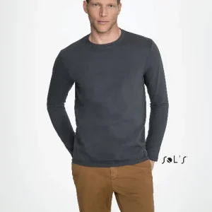 T-shirt long sleev Men's 100% semi combed ring spun cotton IMPERIAL