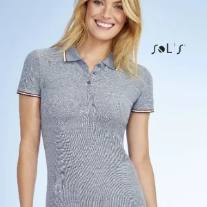 Polo shirt women's heather material PANAME