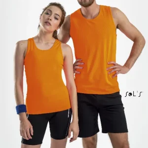 Singlet / Tank top men's 100% breathable polyester SPORTY