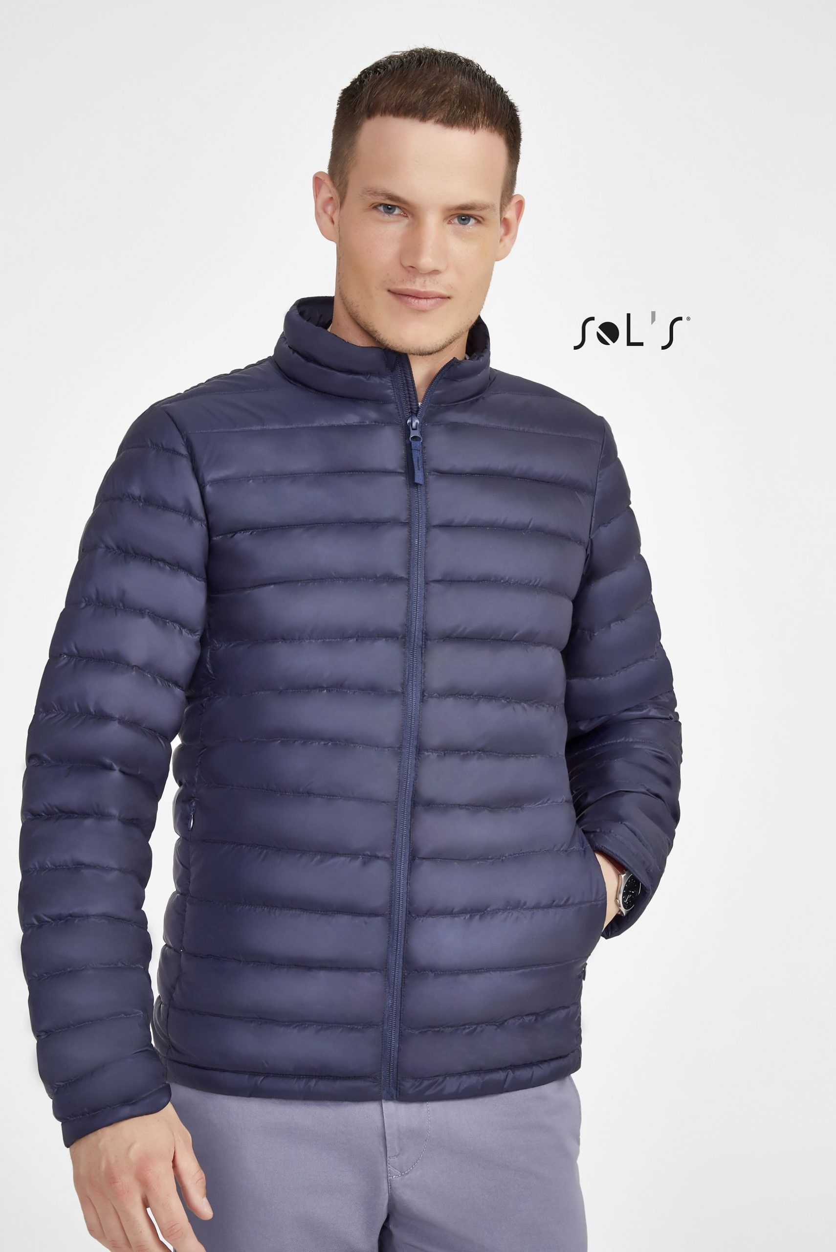 JACKET Men's Puffer style 90% down and 10% feathers padding, light weight WILSON