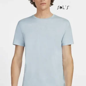 T shirt Men's round neck Jersey 100% semi combed ring spun cotton MARTIN