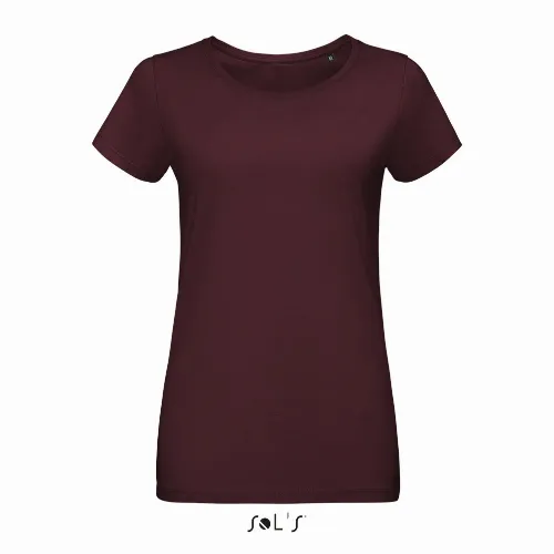 T shirt women's round neck Jersey 100% semi combed ring spun cotton MARTIN - Image 9