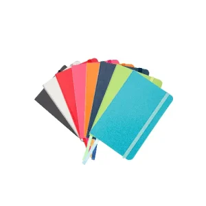Notebook A6 with 192 cream lined pages and expandable pocket with elastic enclosure BEST VALUE NOTEBOOK