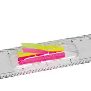 Ruler 15cm cleat with sticky note flags