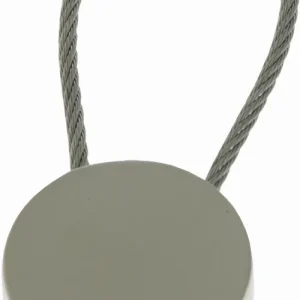 key ring Metal round with cable wire closure device