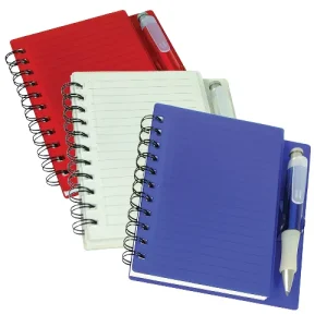 Note book spiral bound with pen 200 pages