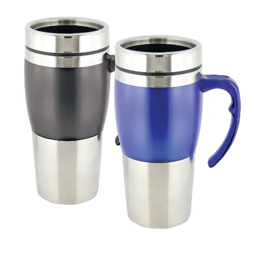 Coffee Mug TRAVEL thermo double walled 450ml