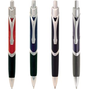 Metal pen triangular barrel shape Stag