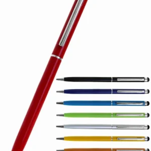 Metal pen slimline twist action with stylus Rio touch screen