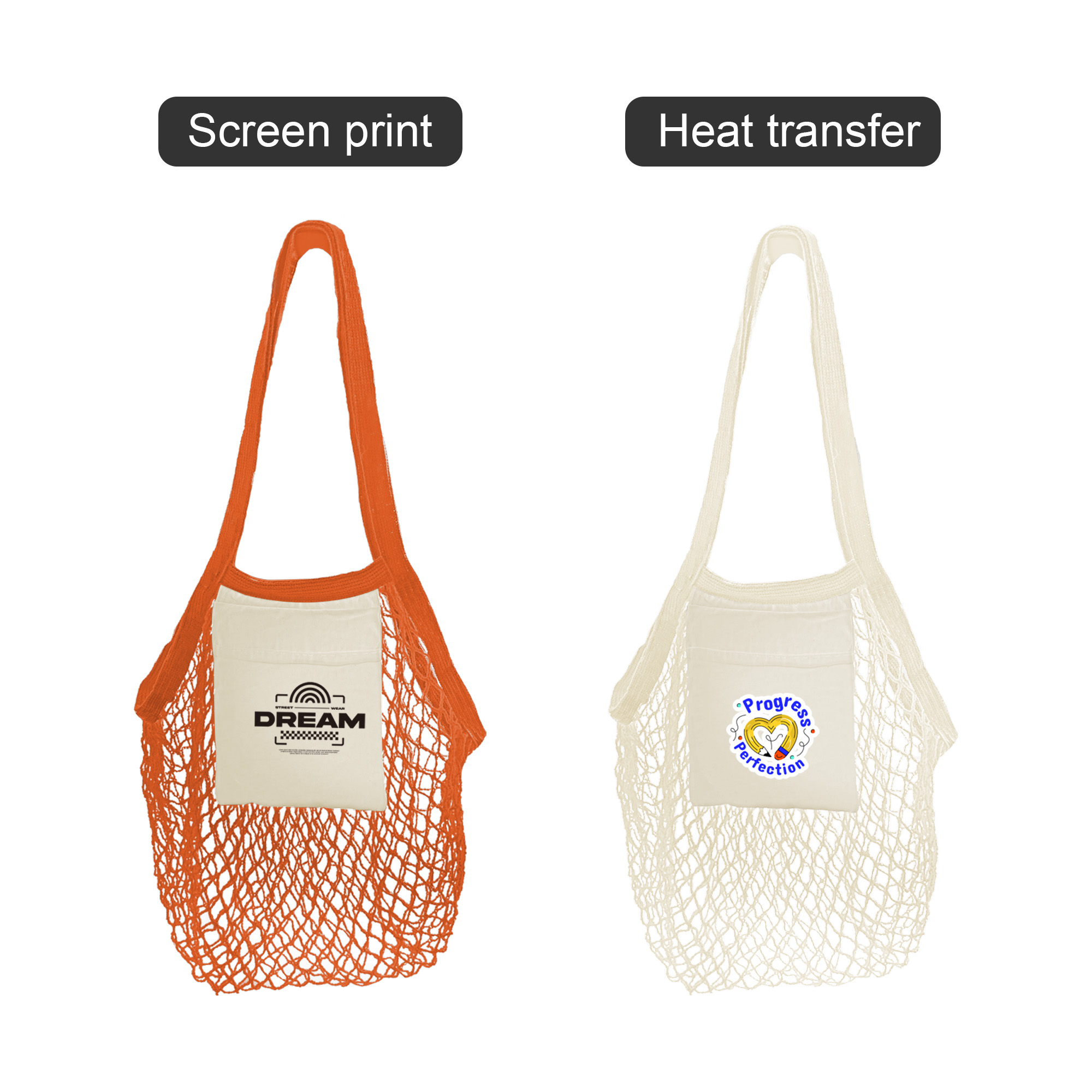 Mesh Foldaway Cotton Tote bag - Image 13