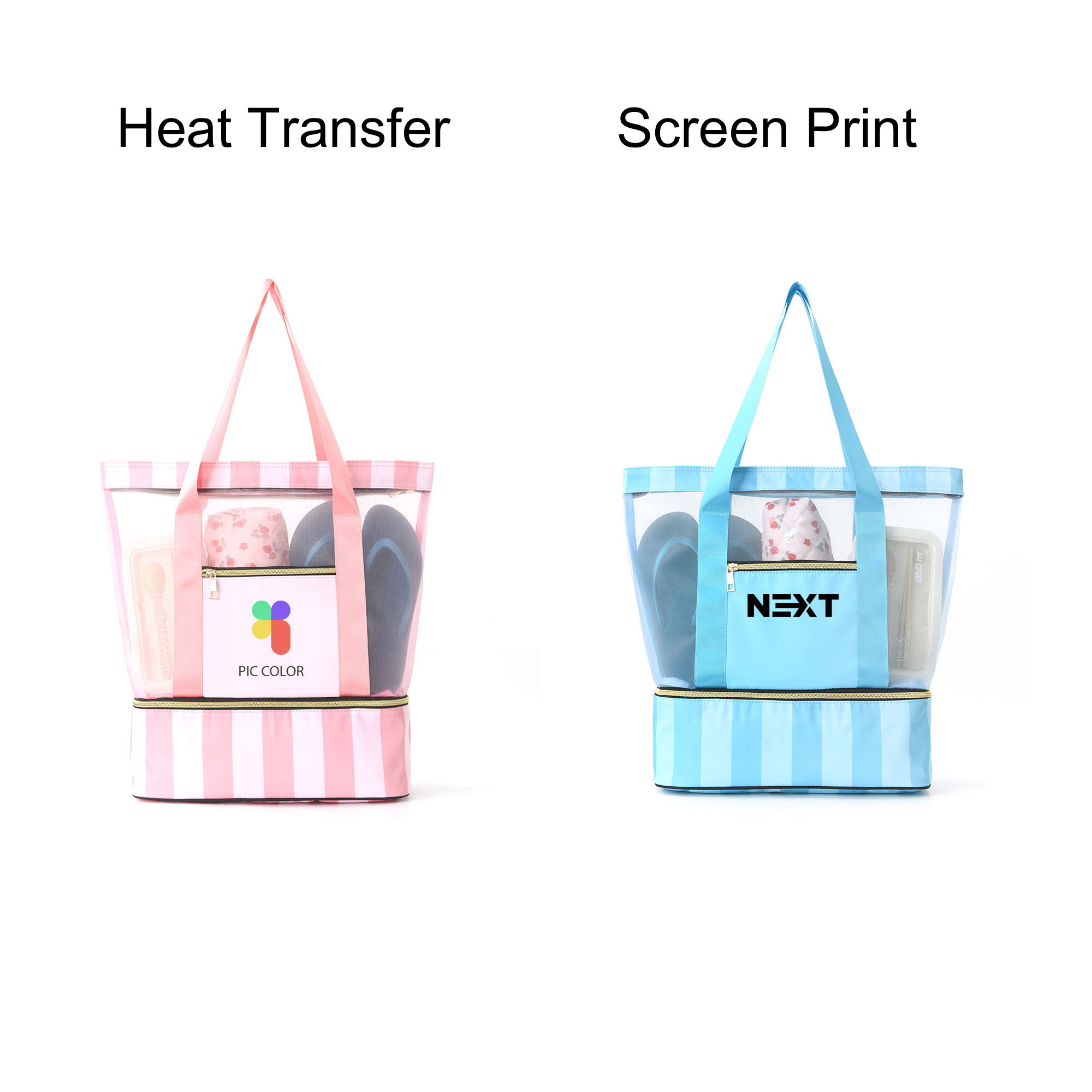 Mesh Beach Tote Bag - Image 7