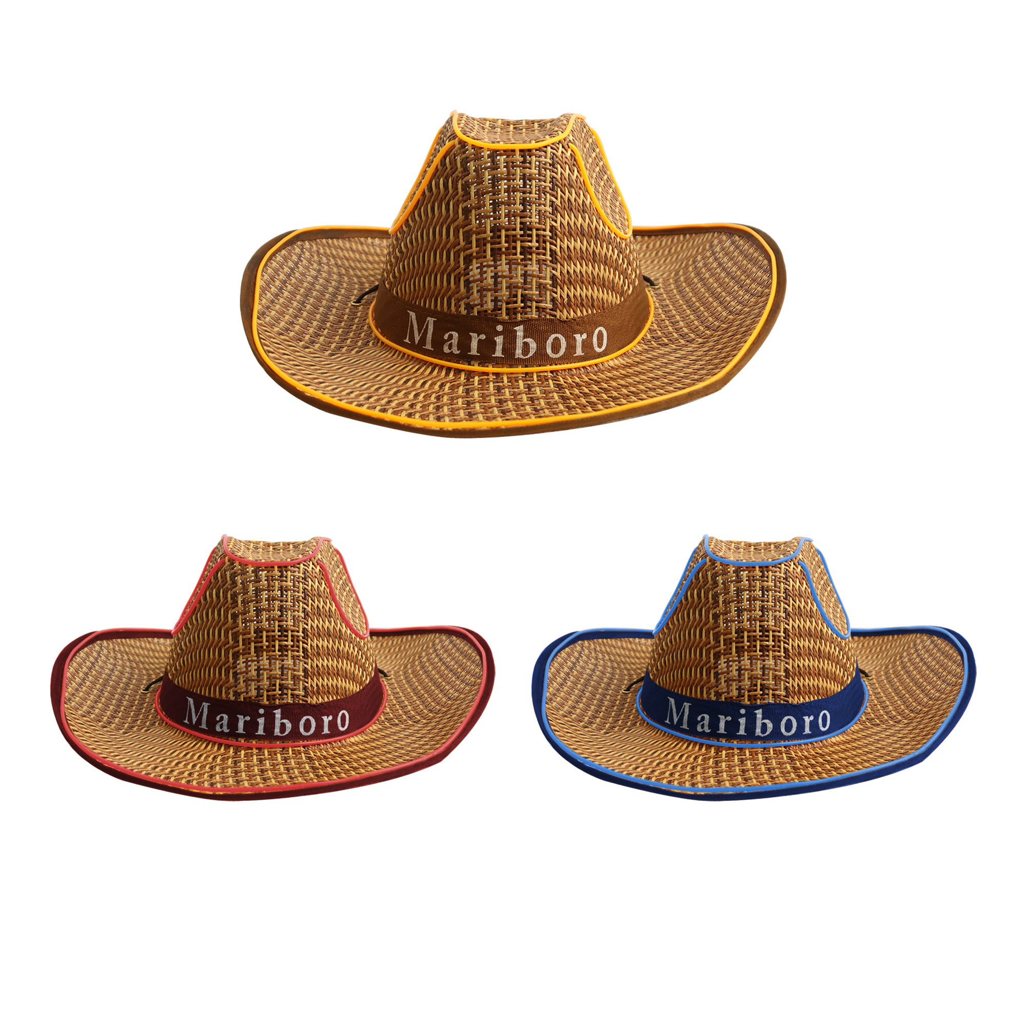 Light Up Straw Hats