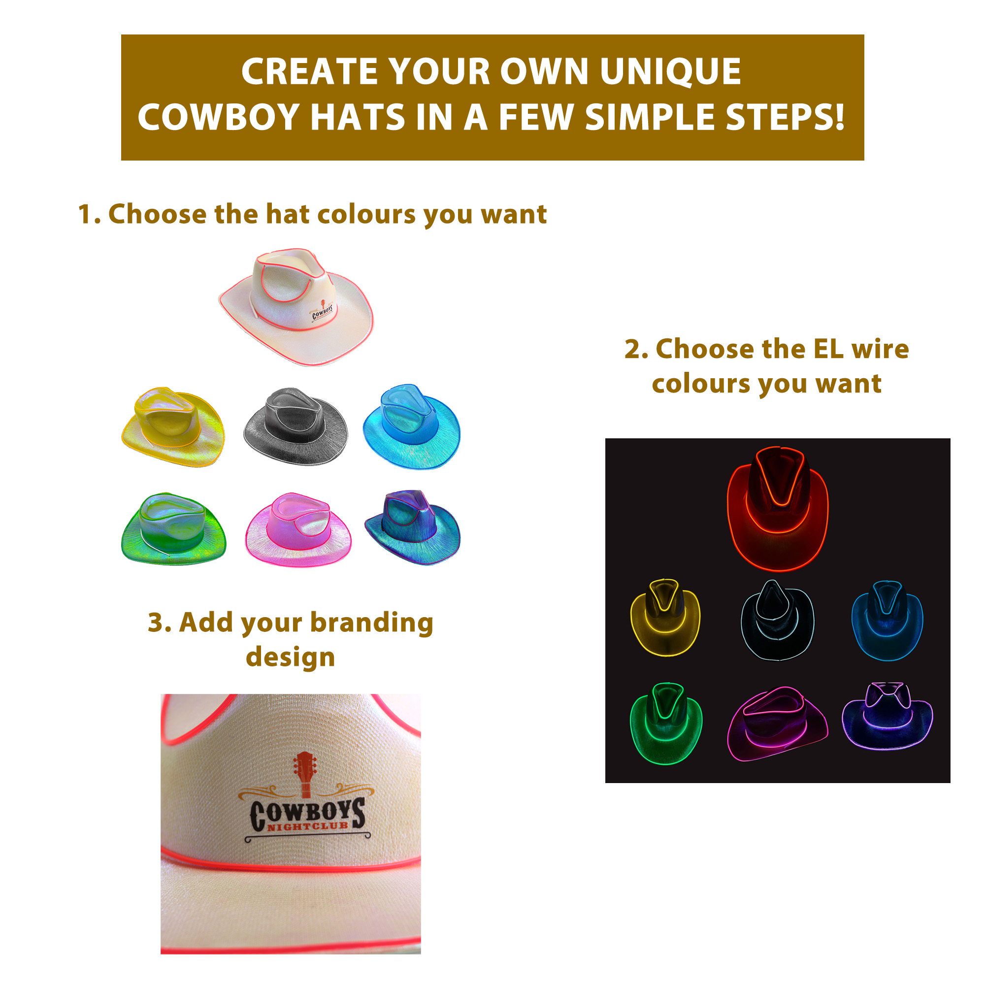 Light Up Cowboy Hats - Image 11