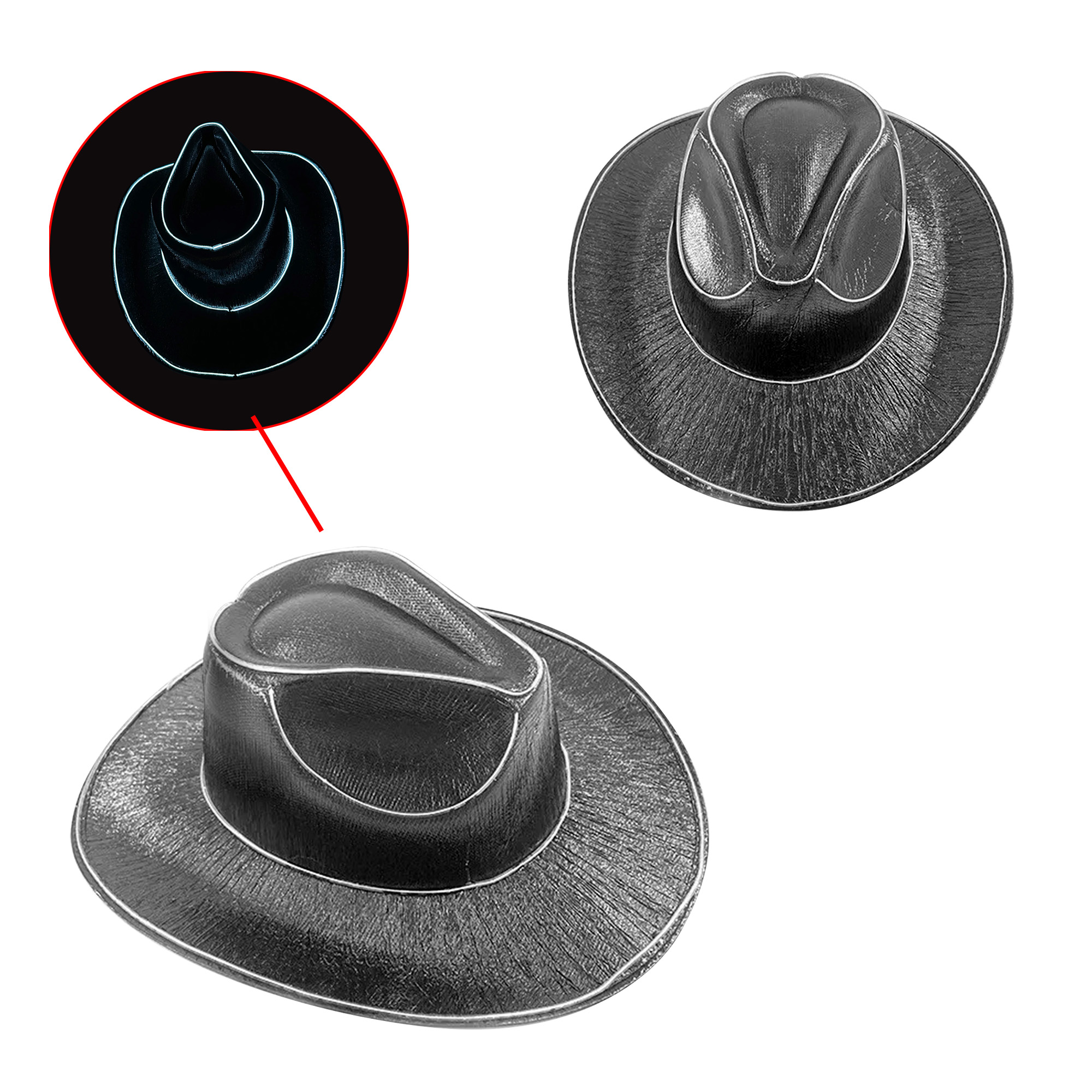 Light Up Cowboy Hats - Image 8