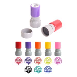 Coloured Round Stamp