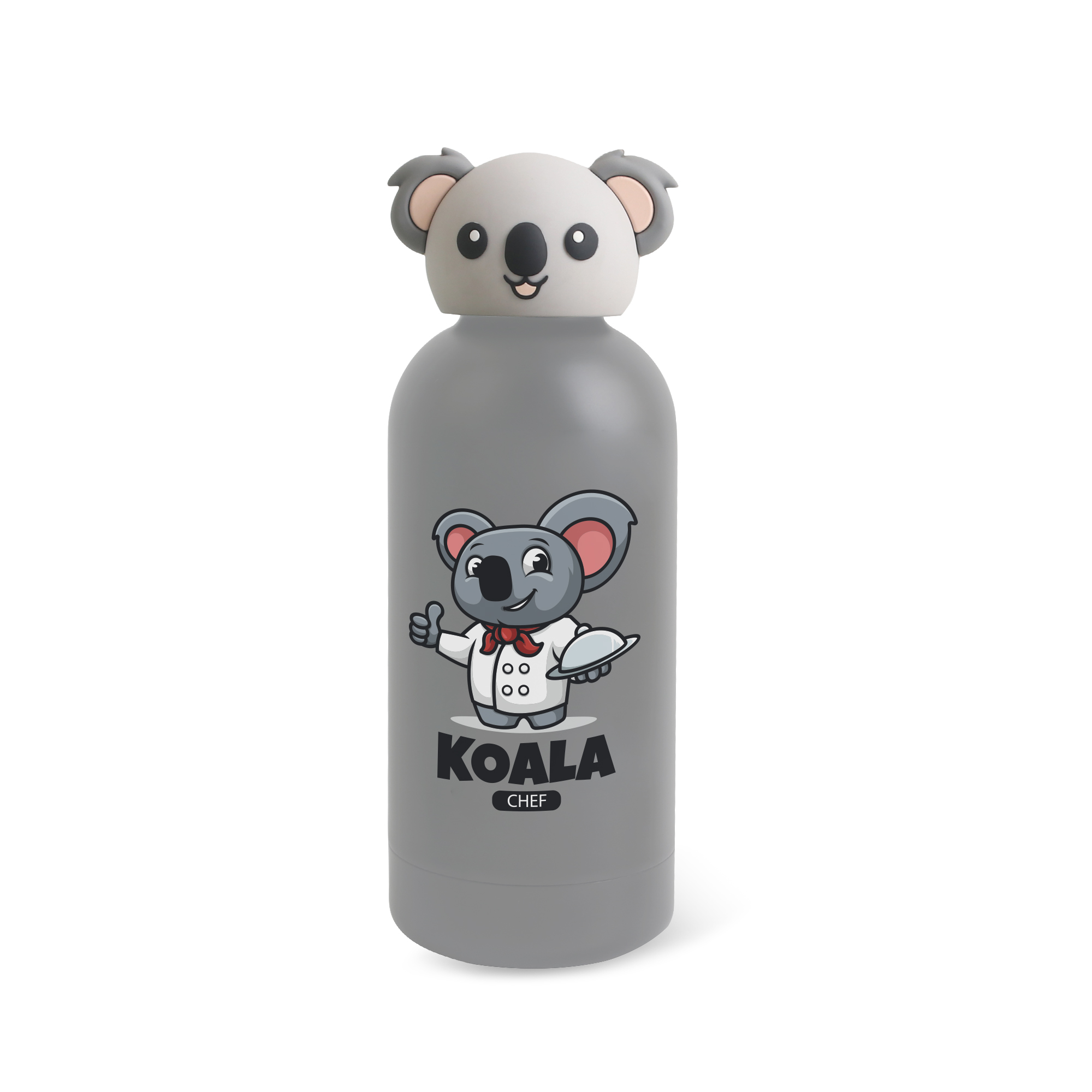 Double Wall Vacuum Bottle with Animal Head - Image 3