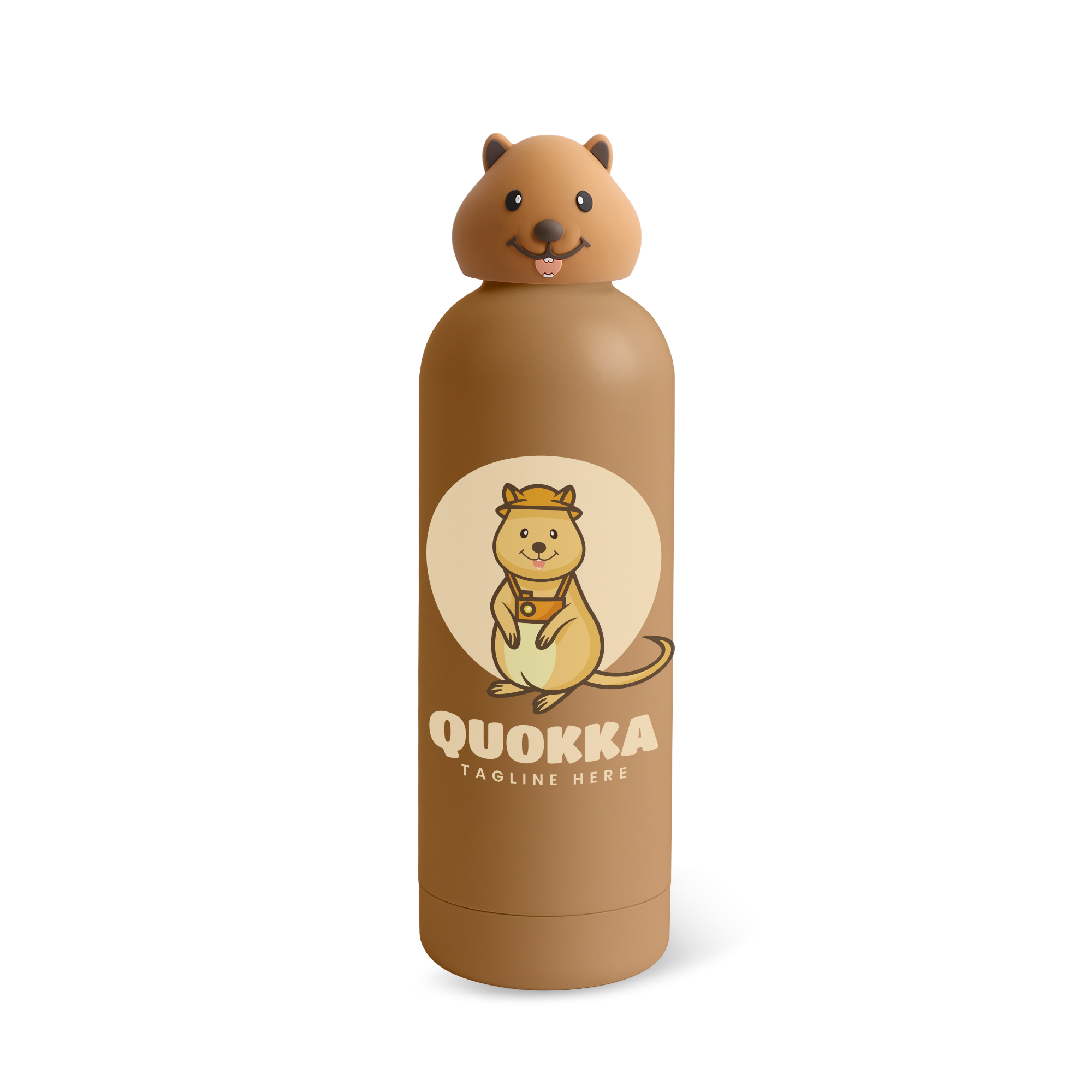 Double Wall Vacuum Bottle with Animal Head - Image 9