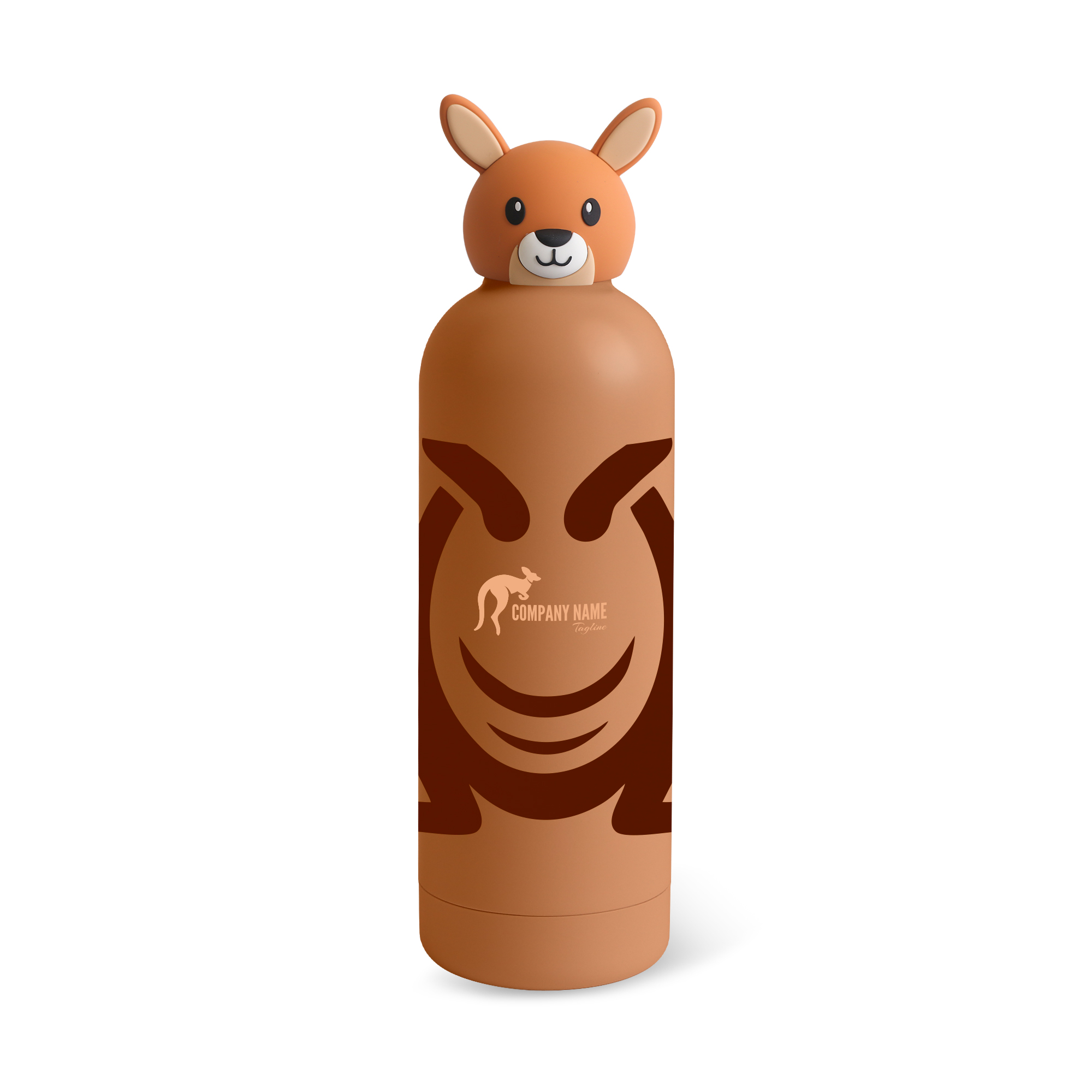 Double Wall Vacuum Bottle with Animal Head - Image 6