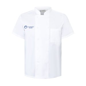 Classic Short Sleeves Double Breasted Chef Jacket