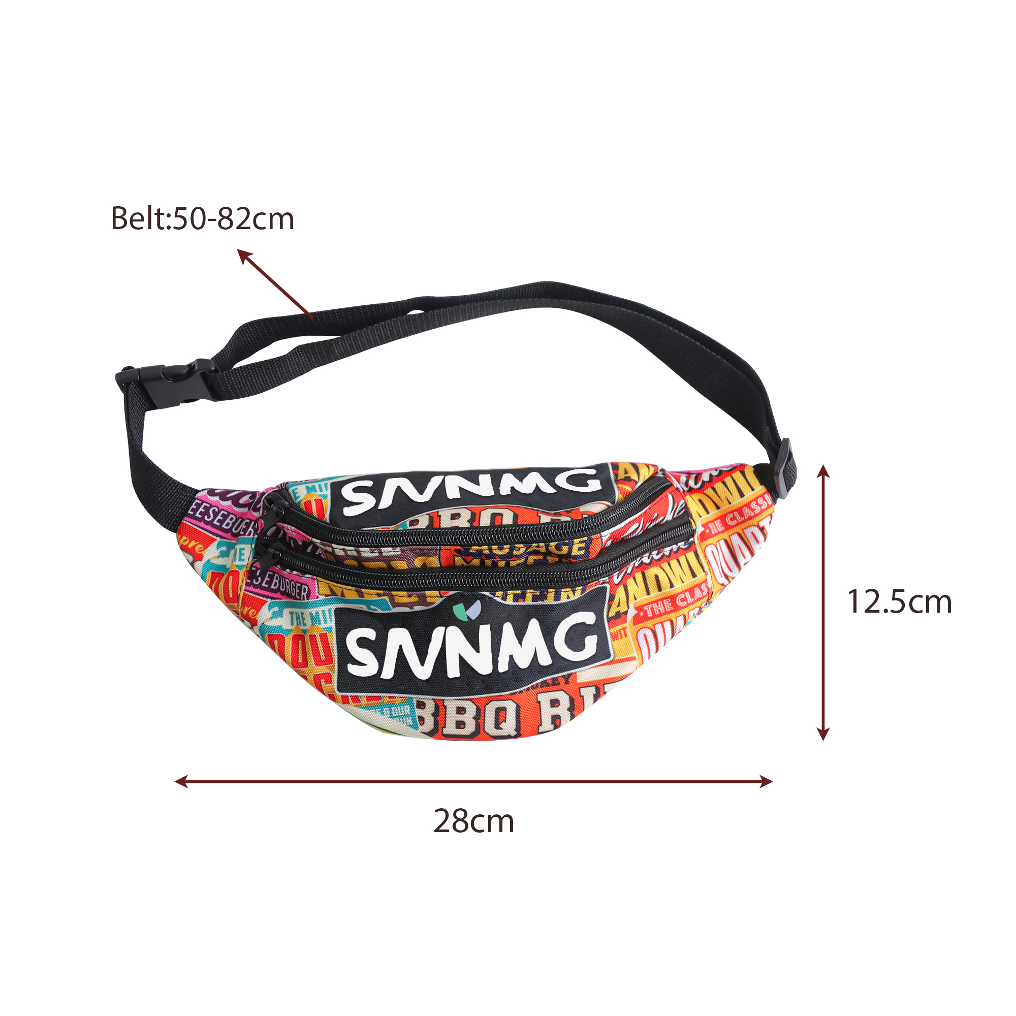 Full colour RPET Bum Bag - Image 6