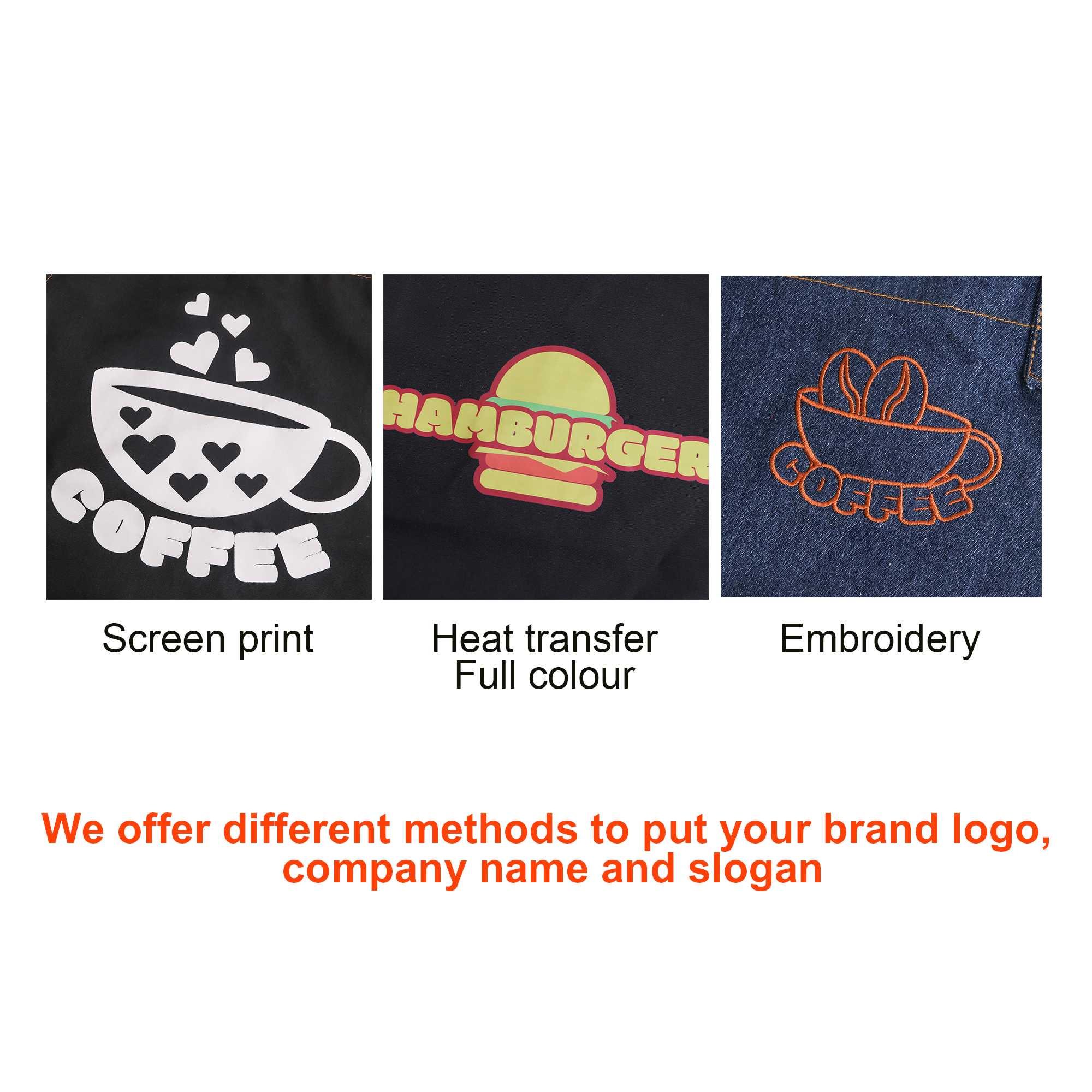 Poly-Cotton Canvas Full Bib Apron With Colour Neck Strap - Image 14