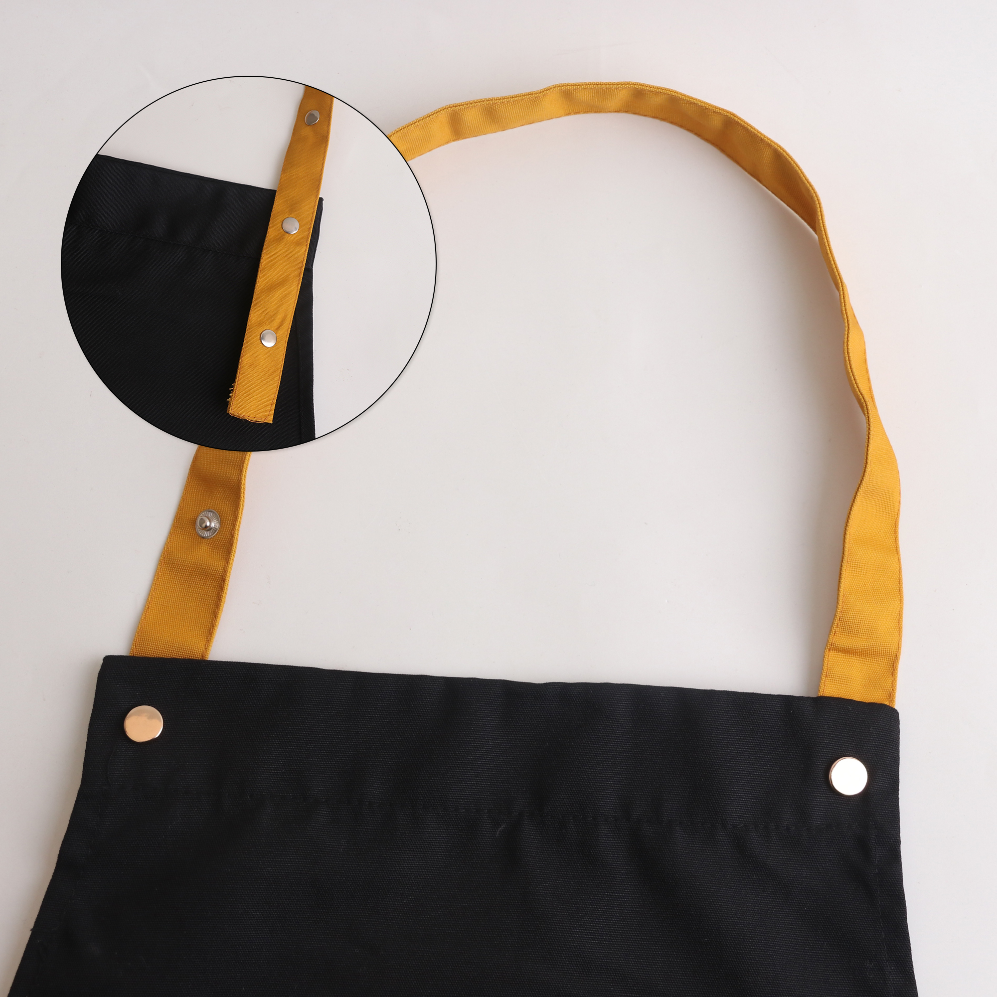 Poly-Cotton Canvas Full Bib Apron With Colour Neck Strap - Image 12