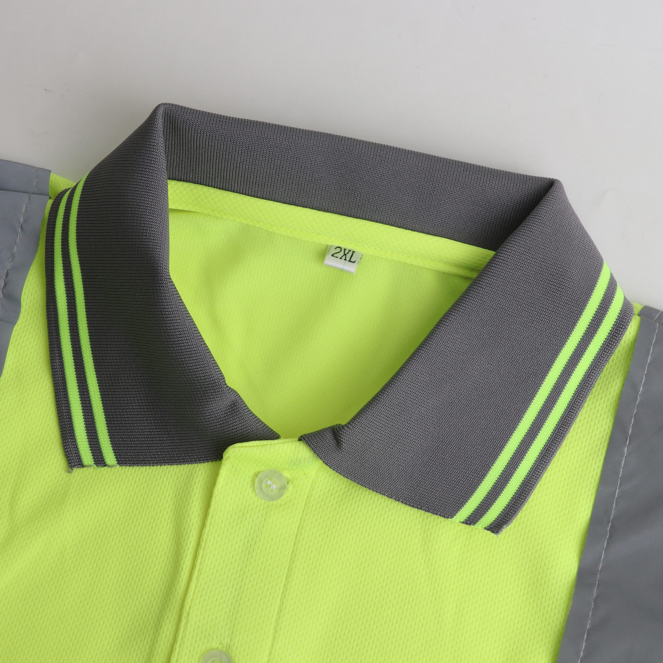 Unisex Polyester Hi-Vis Reflective S/S Polo - Image 5