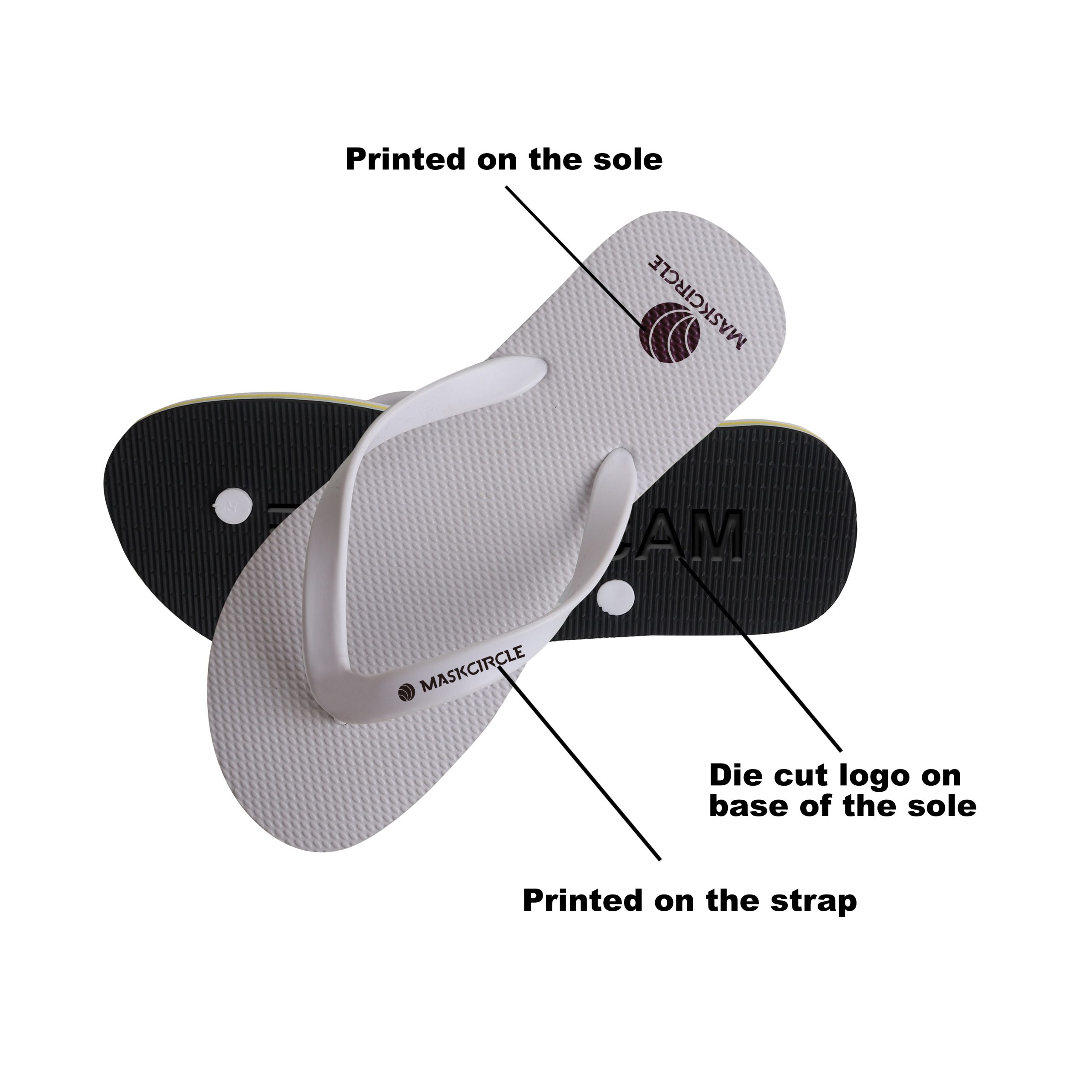 Rubber Talking Footprint Thongs - Image 5