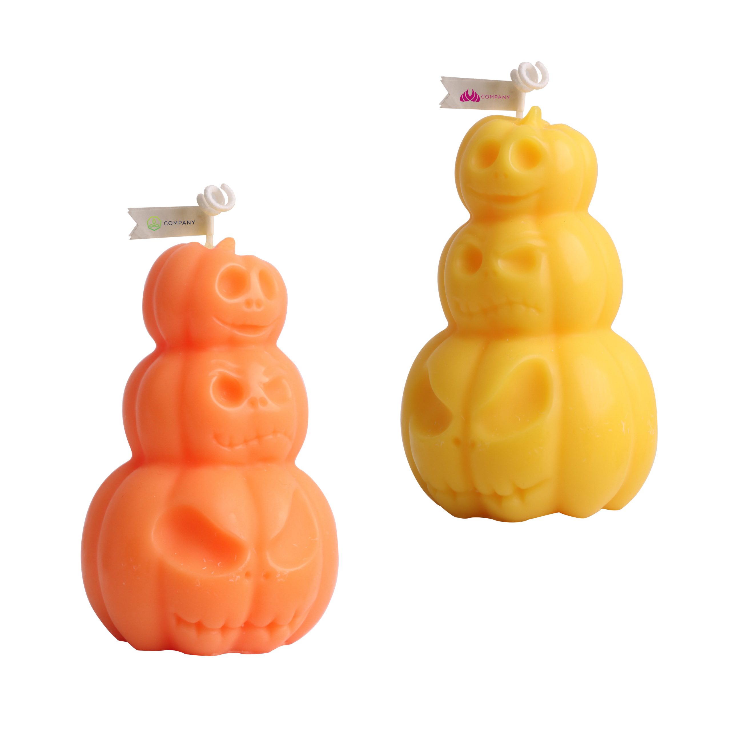 Triple Pumpkin Shape Candles - Image 4