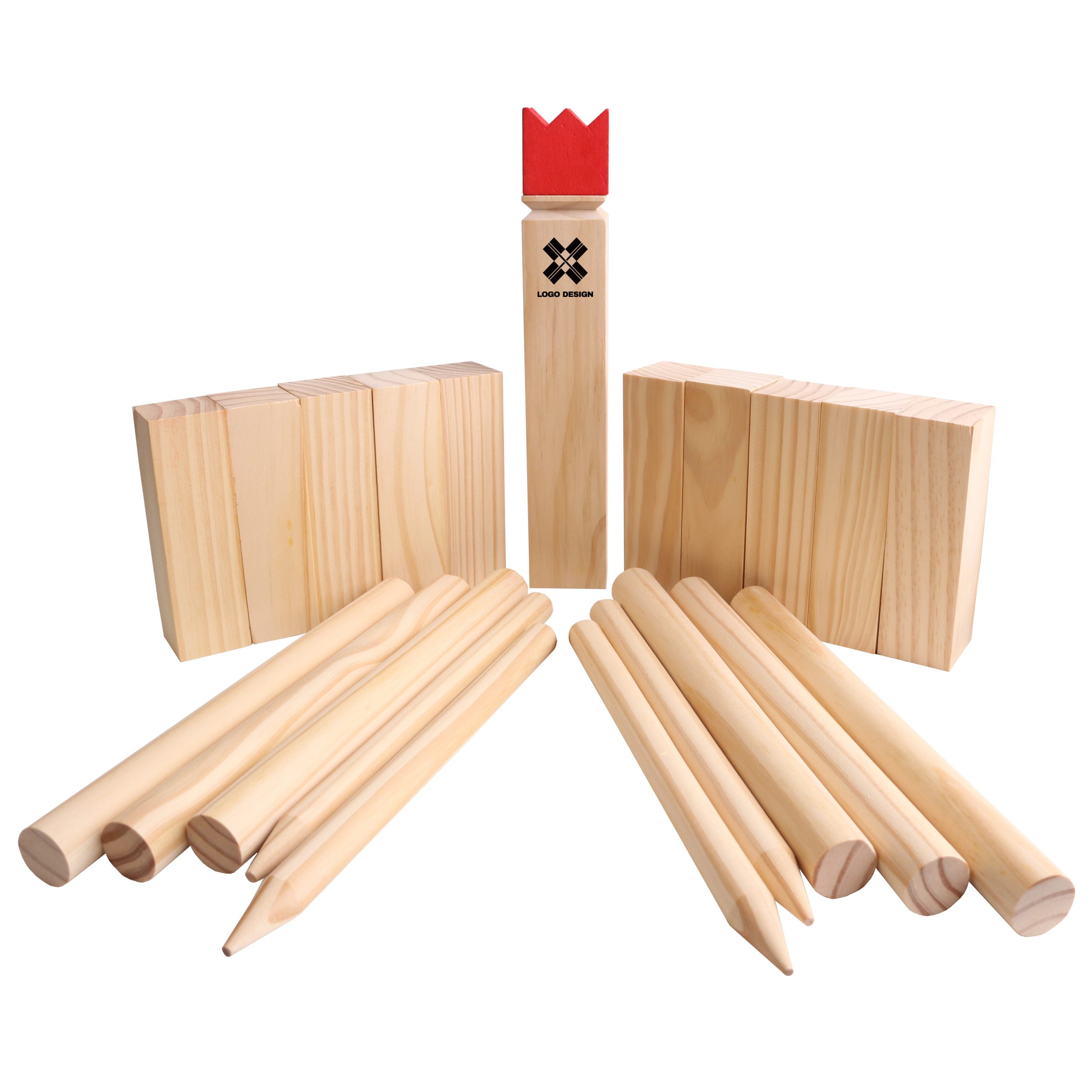Premium Wooden Kubb Set