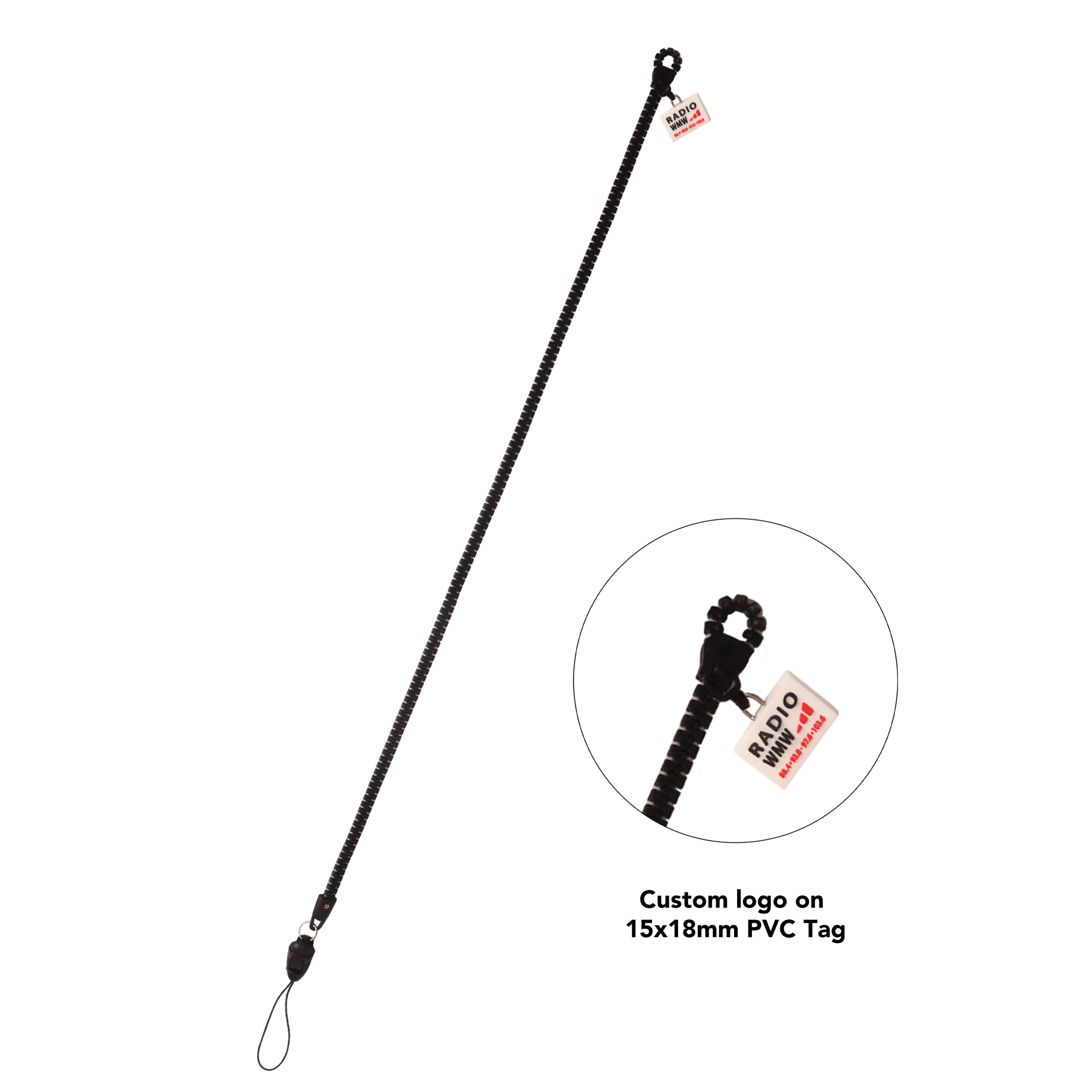 Zipper Lanyard with PVC Tag - Image 15