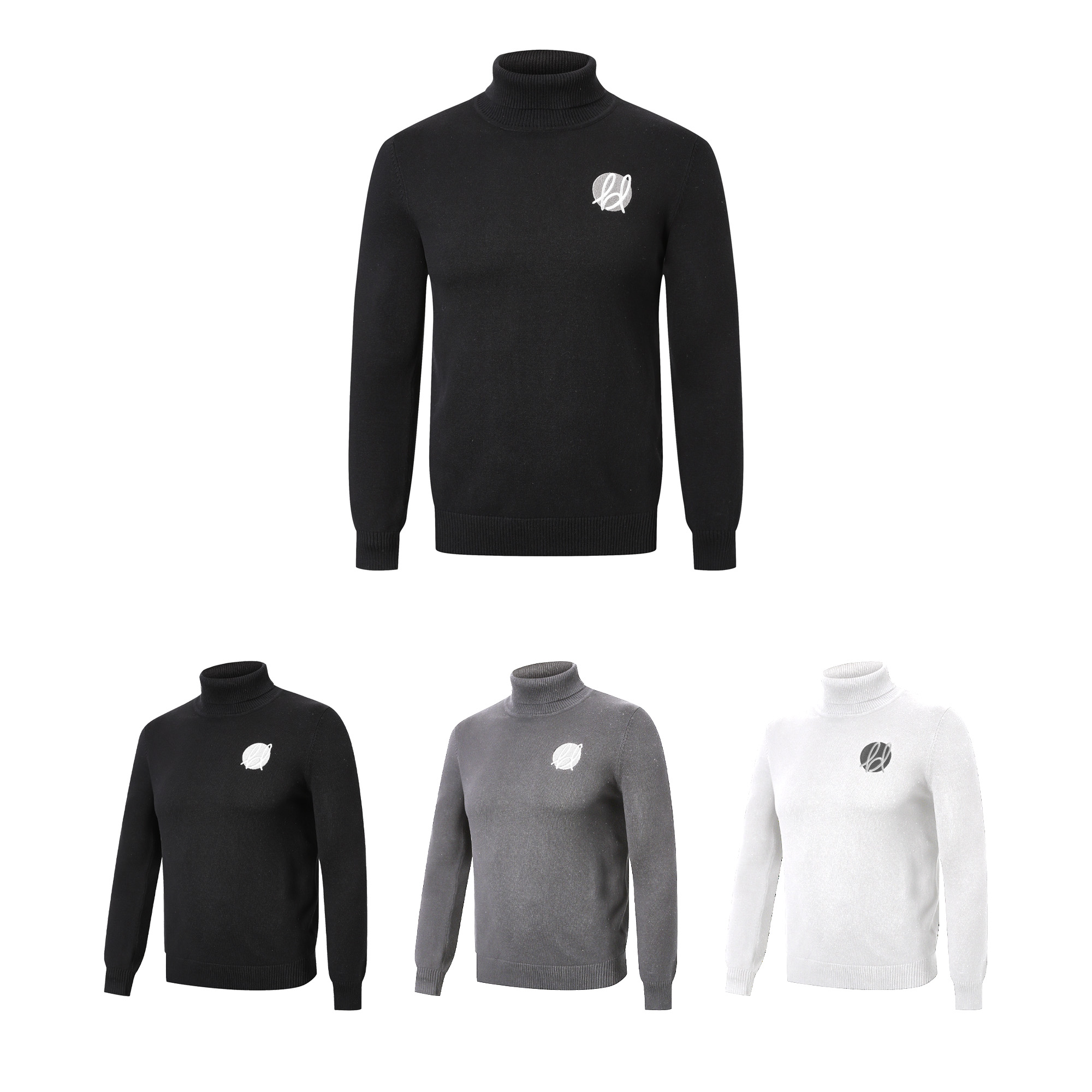 Unisex 100% Cotton Turtleneck Sweater