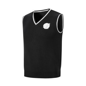 Unisex Cotton Spandex V-Neck Knitted Vest