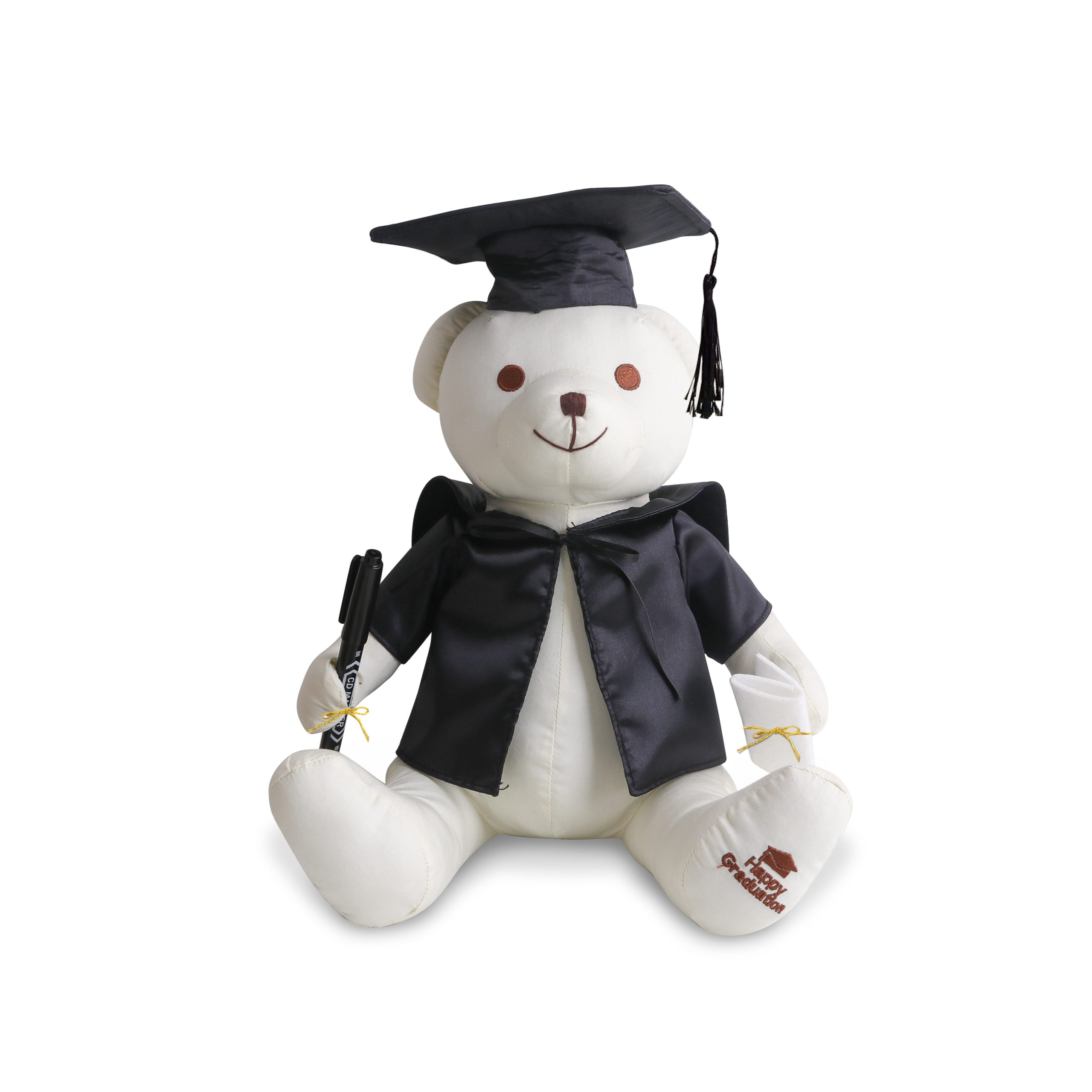 Graduation Signature Calico Bear with Pen - Image 2