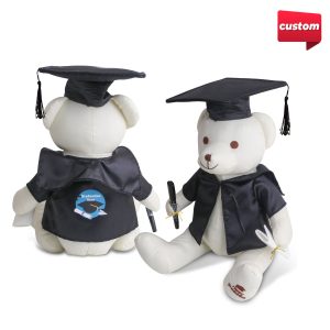 Graduation Signature Calico Bear with Pen