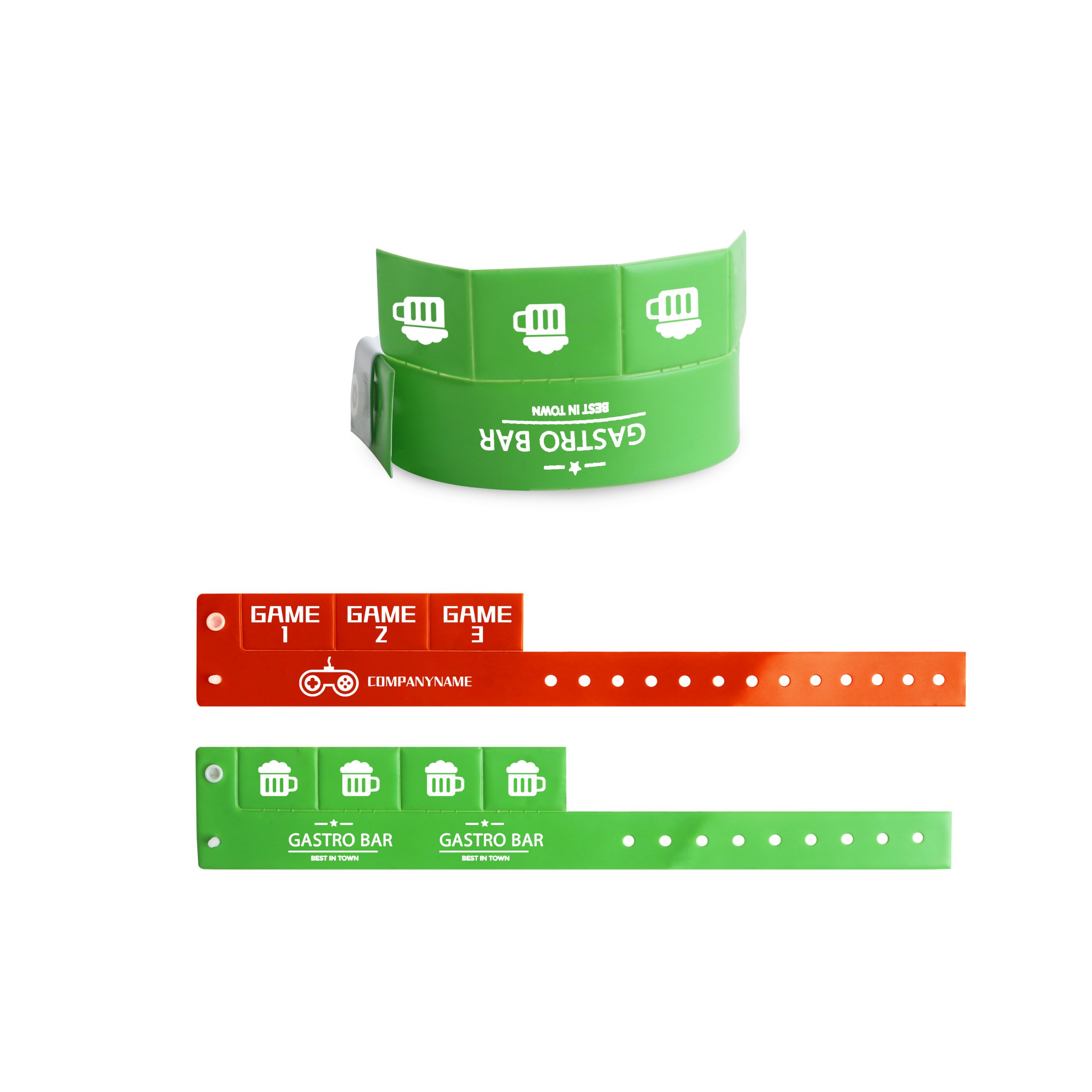 Tabbed Disposable PVC Wristband - Image 6