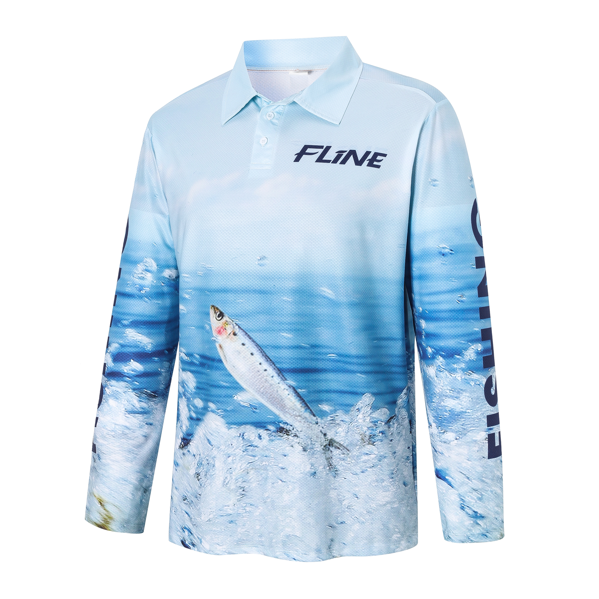 Men's Polyester Spandex Sublimated Fishing POLO