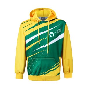 Unisex Adults Polyester Spandex Sublimated Hoodie With Pocket