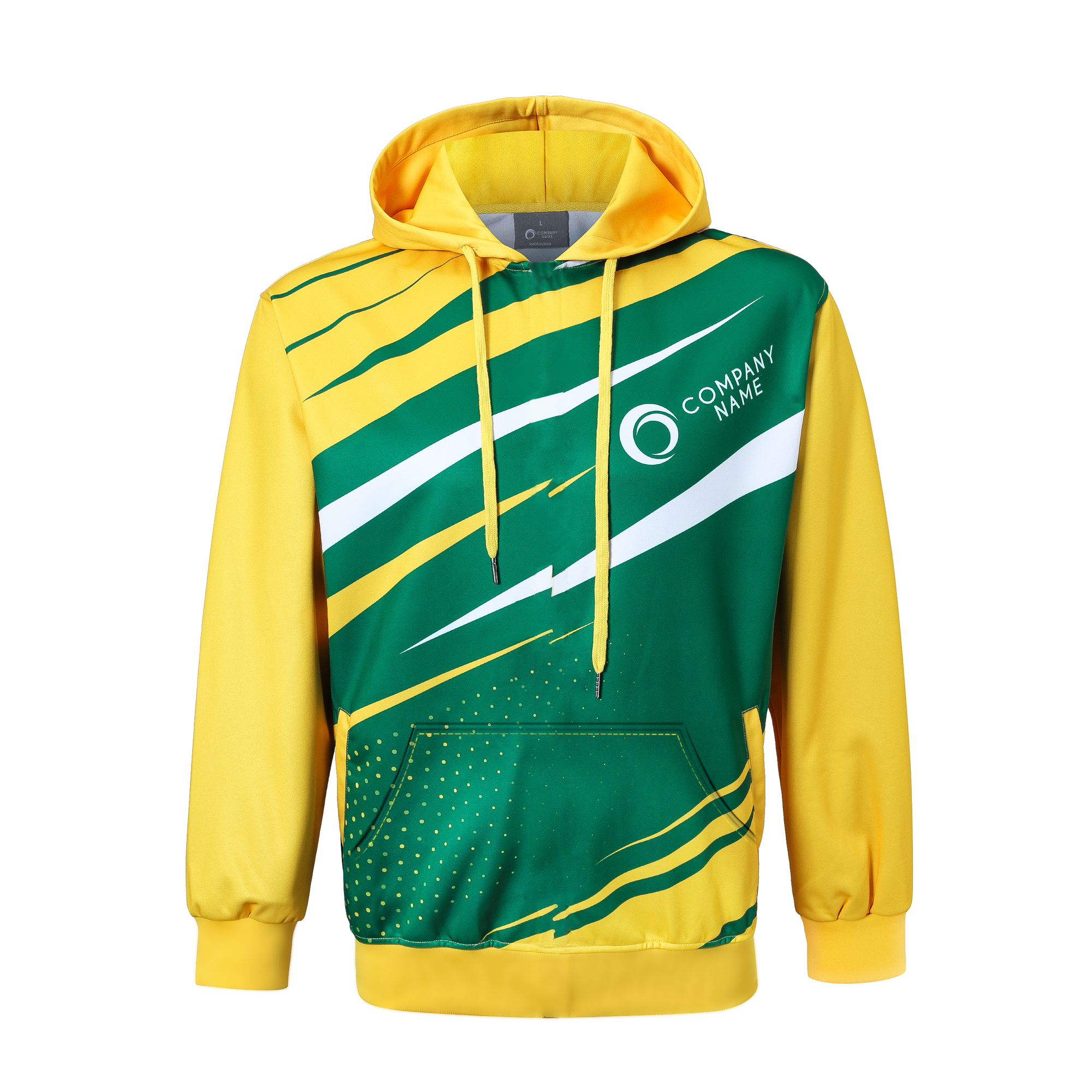 Unisex Adults Polyester Spandex Sublimated Hoodie With Pocket