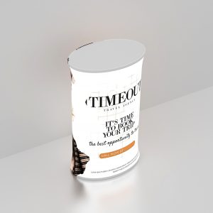 Backlit LED Spring Up Display - Oval