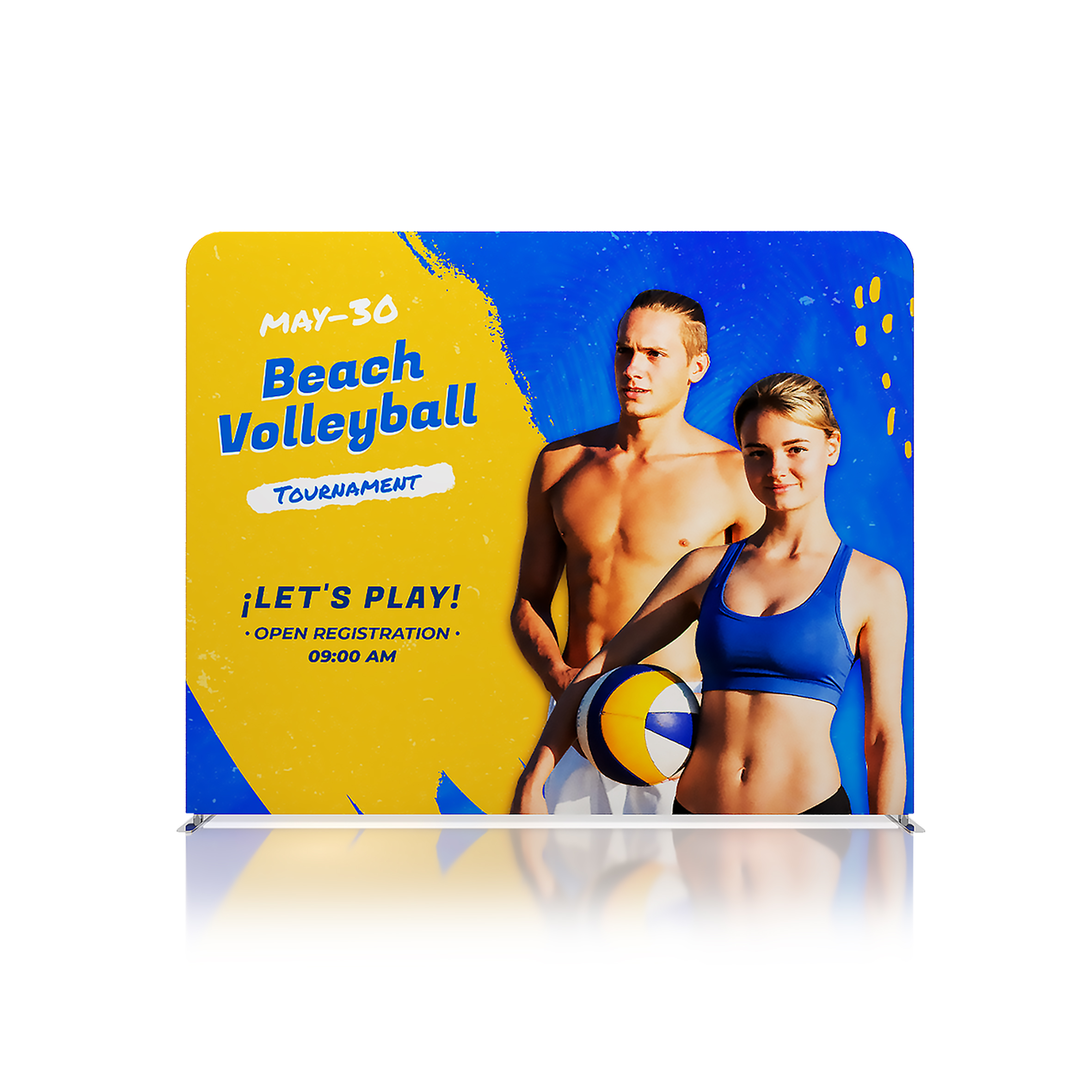 3m Straight Tension Fabric Display Wall - Image 2