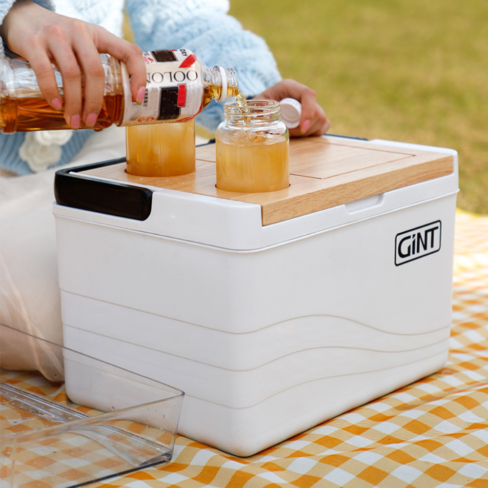 11L Wooden Lid Cooler Box - Image 8