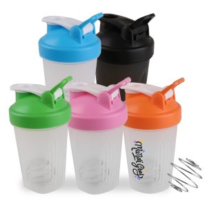 BPA Free Fitness Shaker Bottle with Loop 400ml