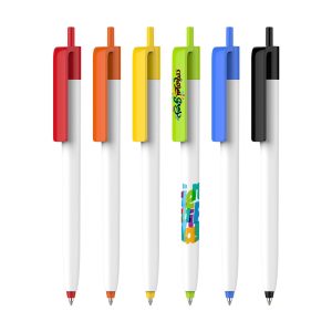 Push Button Pen - Creamy White Barrel