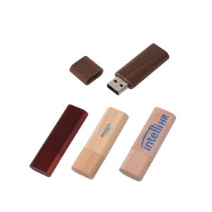 Rounded Wooden Flash Drive