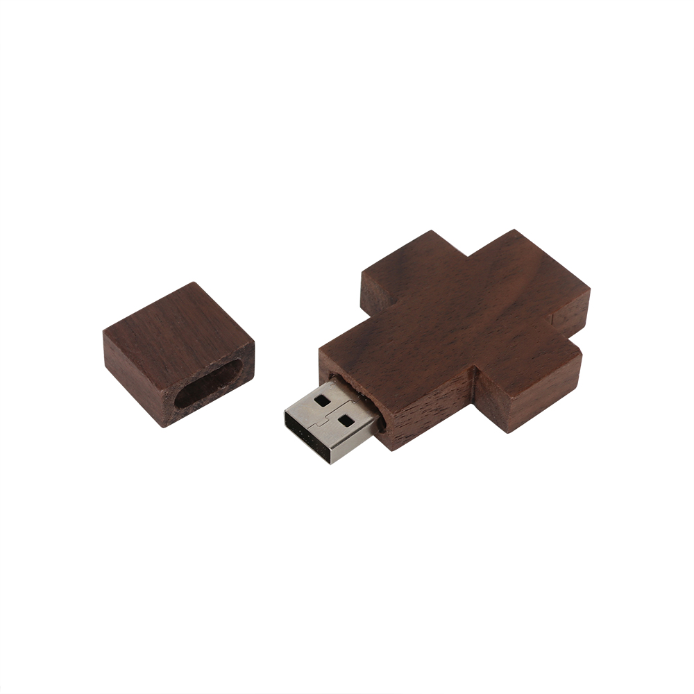 Cross Wooden Flash Drive - Image 3