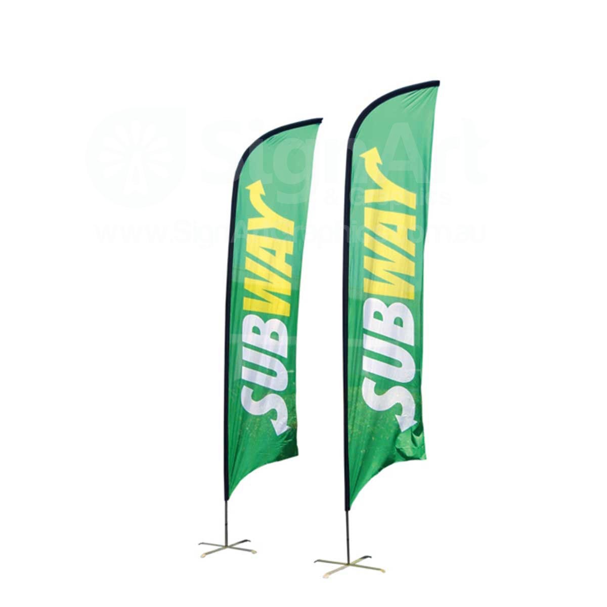 Medium(70.4*300cm) Concave Feather Banners 13ft - Image 5