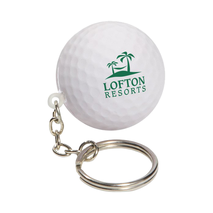 Keyring with Golf Ball Stress Reliever - Image 2